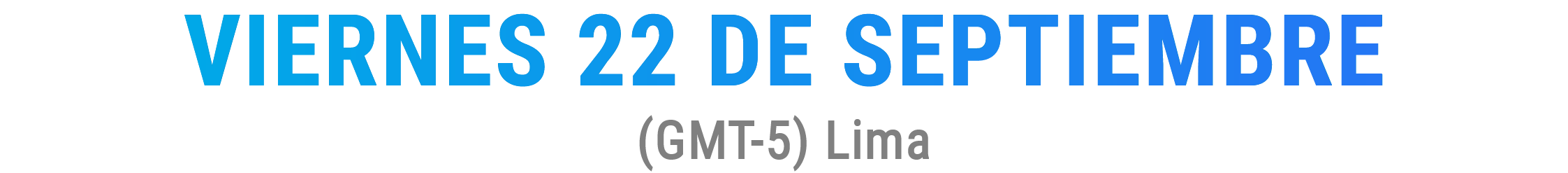 Viernes 22 de septiembre